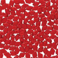 Mini Gem Duo 6mm x 4mm - GD6493200 - Opaque Coral Red