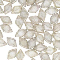 Gem Duo 8mm x 5mm - GD8500030-65501 - Crystal Gleam White Glaze