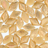 Gem Duo 8mm x 5mm - GD8513020-94401 - Ivory Gold Splash