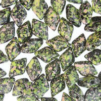Gem Duo 8mm x 5mm - GD8523980-24403 - Jet Green & Pink Confetti