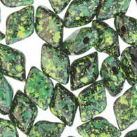 Gem Duo 8mm x 5mm - GD8523980-24405 - Jet Green Confetti