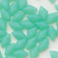 Gem Duo 8mm x 5mm - GD8561100-84110 - Matte Green Aqua Opal