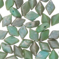 Gem Duo 8mm x 5mm - GD8563030-83500 - Matte Turquoise Blue Rembrandt