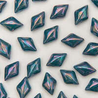 Gem Duo 8mm x 5mm - GD8563130-15001 - Turquoise Green Nebula