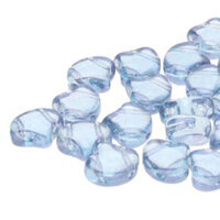 Ginko Leaf 7.5mm x 7.5mm - GNK8700030-14464 - Transparent Blue Luster