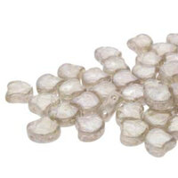 Ginko Leaf 7.5mm x 7.5mm - GNK8700030-65501 - Crystal Gleam White Glaze