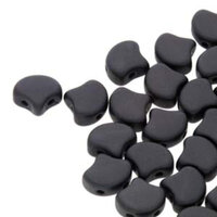 Ginko Leaf 7.5mm x 7.5mm - GNK8702010-29400 - Matte Metallic Black