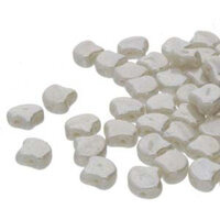 Ginko Leaf 7.5mm x 7.5mm - GNK8741000-14400 - Opal Grey White Luster