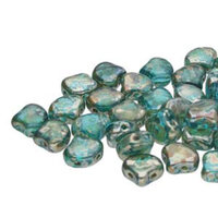 Ginko Leaf 7.5mm x 7.5mm - GNK8760020-43500 - Aquamarine Rembrandt