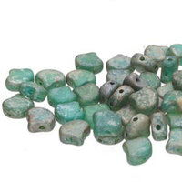 Ginko Leaf 7.5mm x 7.5mm - GNK8760020-83500 - Matte Aquamarine Rembrandt