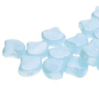 Ginko Leaf 7.5mm x 7.5mm - GNK8761000-14400 - Opal Aqua White Luster