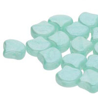 Ginko Leaf 7.5mm x 7.5mm - GNK8761100-14400 - Opal Green Aqua White Luster