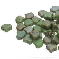 Ginko Leaf 7.5mm x 7.5mm - GNK8763130-83500 - Matte Turquoise Green Rembrandt