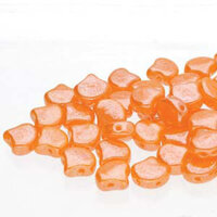 Ginko Leaf 7.5mm x 7.5mm - GNK8781250-14400 - Opal Dark Amber White Luster