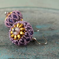 Harlequin Beaded Bead