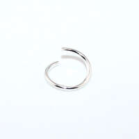 10mm x 1mm Copper Jump Ring - Silver