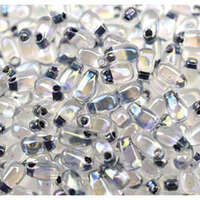 Miyuki 3mm x 5.5mm Long Drop Bead - LDP-283 - Noir Lined Crystal AB
