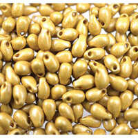 Miyuki 3mm x 5.5mm Long Drop Bead - LDP-4202F - Matte Duracoat Galvanized Gold