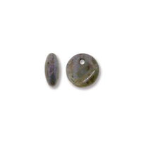 Lentil Bead (6mm x 3mm) - 50 Bead Strand - LEN06-02020-65431 - Chalk Travertine Blue
