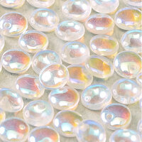 Lentil Bead 6mm x 3mm - 1 Hole - Crystal AB  - LEN6-00030-28701