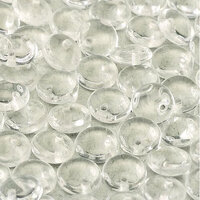 Lentil Bead 6mm x 3mm - 1 Hole - Crystal  - LEN6-00030