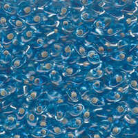 Miyuki 7mm Long Magatama Bead - LMA-18 - Silver Lined Aqua