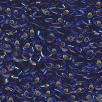 Miyuki 7mm Long Magatama Bead - LMA-19 - Silver Lined Sapphire