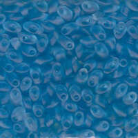Miyuki 7mm Long Magatama Bead - LMA-148F - Transparent Matte Aqua