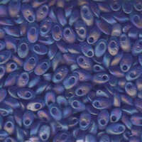Miyuki 7mm Long Magatama Bead - LMA-150FR - Transaparent Matte Sapphire AB