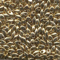 Miyuki 7mm Long Magatama Bead - LMA-193 - Light 24kt Gold Plated