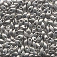 Miyuki 7mm Long Magatama Bead - LMA-194F - Matte Palladium Plated
