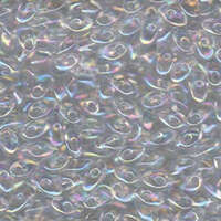 Miyuki 7mm Long Magatama Bead - LMA-250 - Crystal AB
