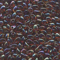 Miyuki 7mm Long Magatama Bead - LMA-257 - Transparent Topaz AB