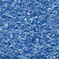 Miyuki 7mm Long Magatama Bead - LMA-260 - Transparent Pale Aqua AB