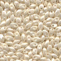 Miyuki 7mm Long Magatama Bead - LMA-592 - Ivory Ceylon
