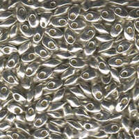 Miyuki 7mm Long Magatama Bead - LMA-1051 - Silver Lined Galvanized Silver