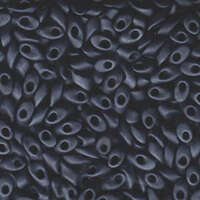 Miyuki 7mm Long Magatama Bead - LMA-2001 - Matte Gunmetal
