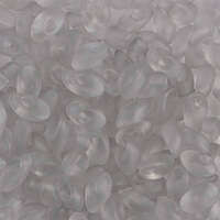 Miyuki 7mm Long Magatama Bead - LMA-2106F - Matte Transparent Pale Grey