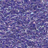Miyuki 7mm Long Magatama Bead - LMA-2150 - Lavender Lined Crystal AB