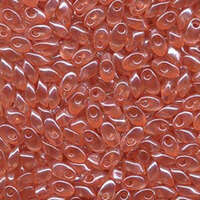 Miyuki 7mm Long Magatama Bead - LMA-3507 - Transparent Peach