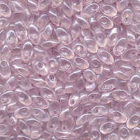 Miyuki 7mm Long Magatama Bead - LMA-3508 - Transparent Extra Light Lilac