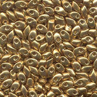 Miyuki 7mm Long Magatama Bead - LMA-4202 - Duracoat Galvanized Gold
