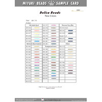 11/0 Delica Additional Colour Chart 2
