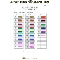 11/0 Round Dyed Colour Chart