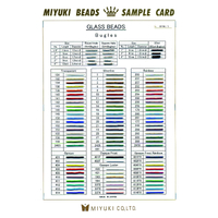 3mm, 6mm & 12mm Bugle Bead Colour Chart