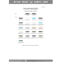 Slender Bugle Bead Colour Chart