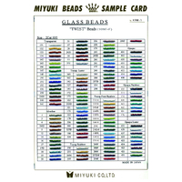 2 Cut 10/0 Twist Bugle Bead Colour Chart