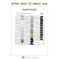 3mm x 5.5mm Long Drop Bead Basic Colour Chart