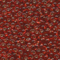 Miyuki 4mm Magatama Bead - MA4-11 - Silver Lined Ruby