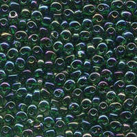 Miyuki 4mm Magatama Bead - MA4-179 - Transparent Green AB